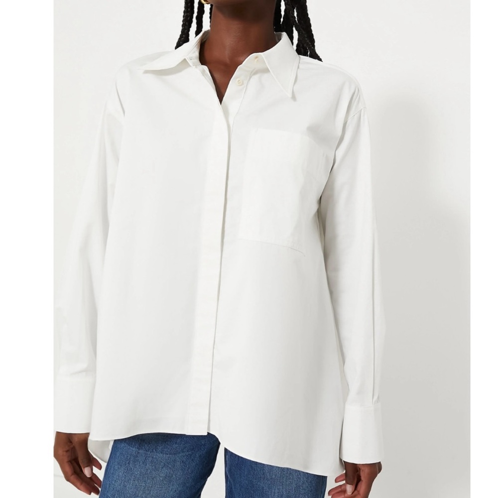 Tuckernuck White Cotton Cape  Button-down Shirt